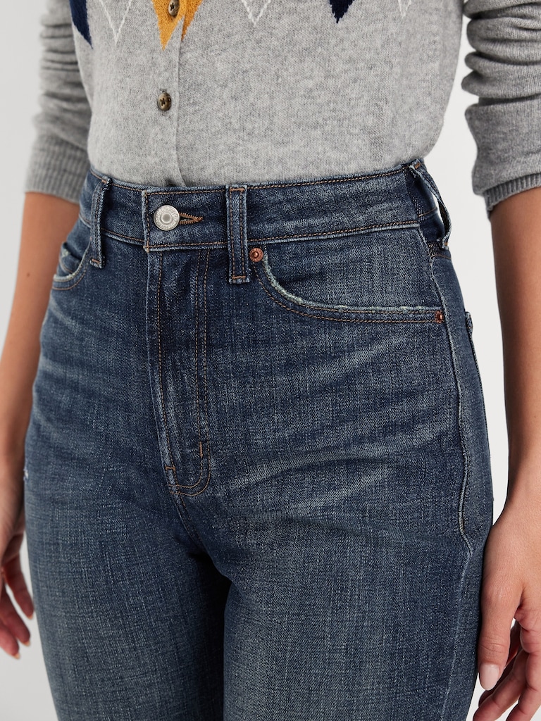 Extra High-Waisted Straight Jeans