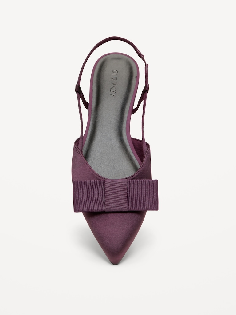 Bow Slingback Flats for Women