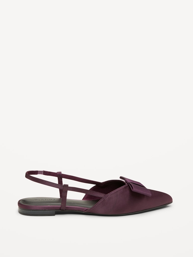 Bow Slingback Flats for Women