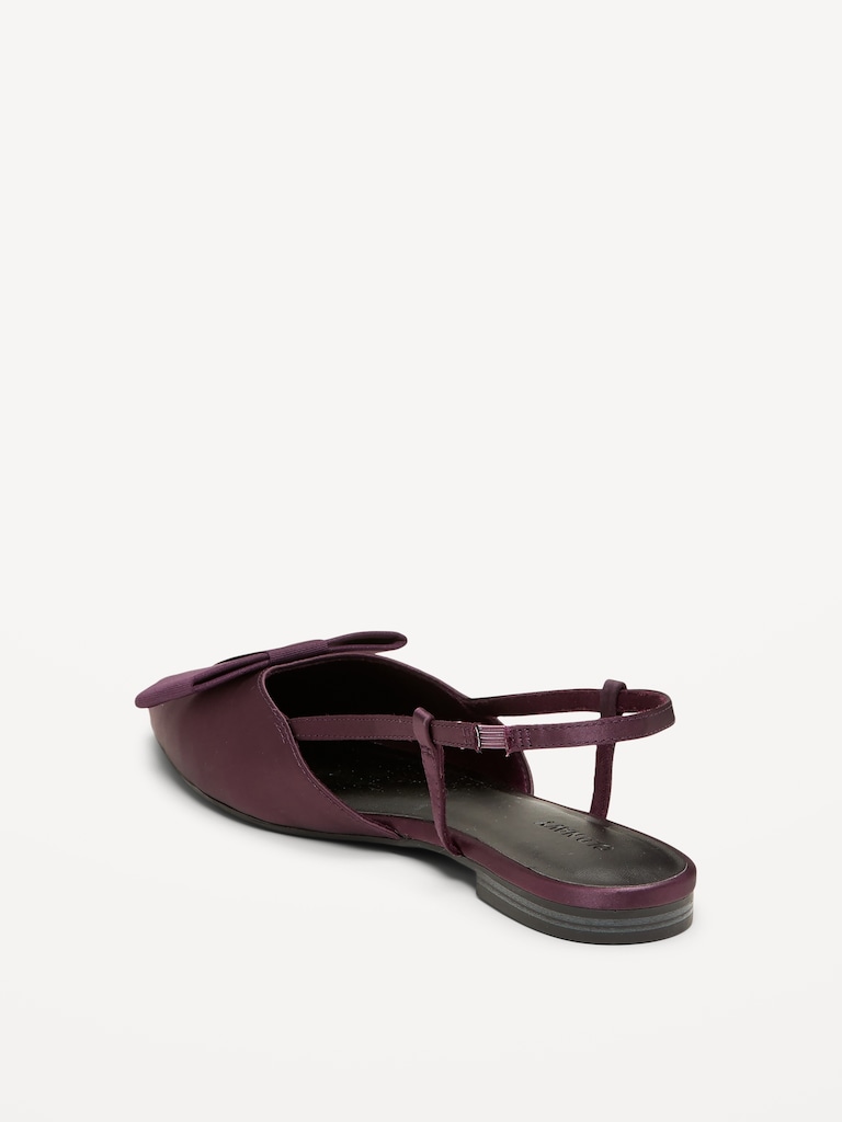 Bow Slingback Flats for Women