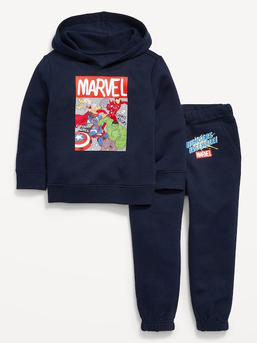 Generic Marvel™ Unisex Graphic Hoodie and Jogger Sweatpants Set for Toddler clearance deal