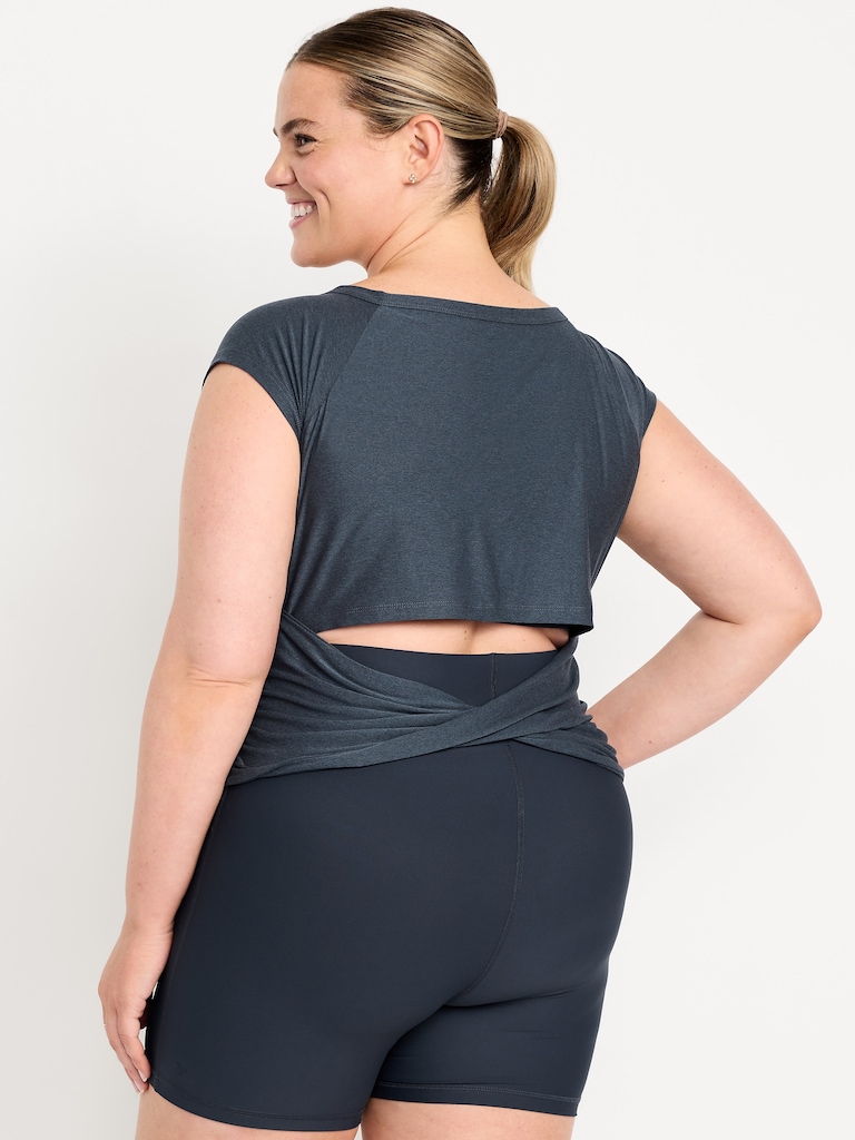 CloudMotion Ballet Twist-Back Top