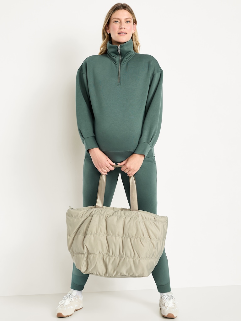 Maternity Bounce Fleece Half-Zip Pullover