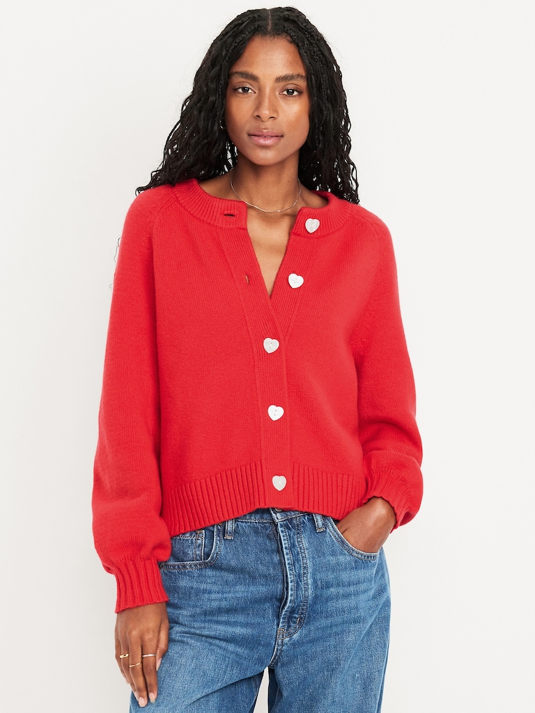 SoSoft Crew-Neck Cardigan Sweater
