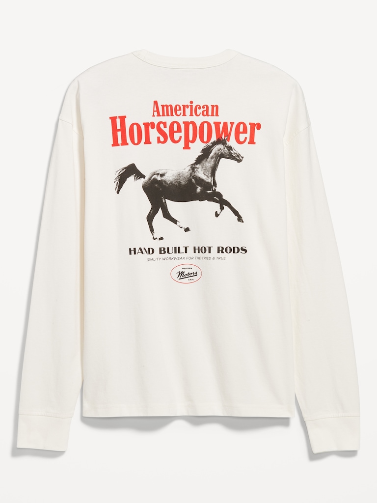 Heavyweight Crew-Neck Graphic Cropped T-Shirt