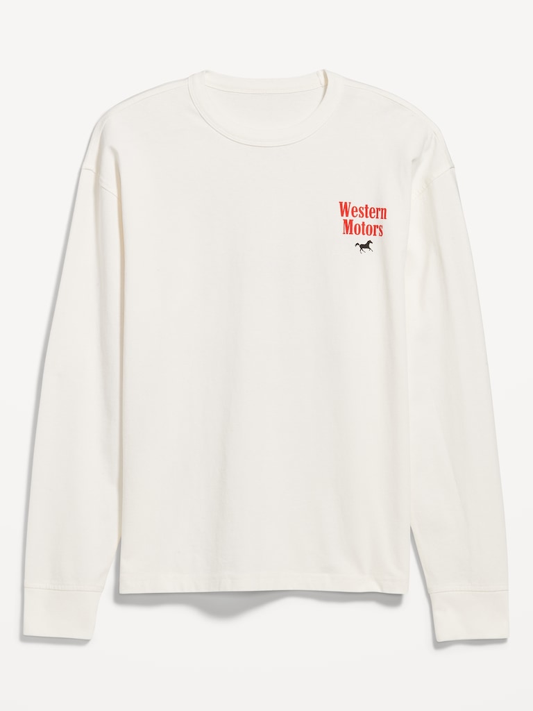 Heavyweight Crew-Neck Graphic Cropped T-Shirt