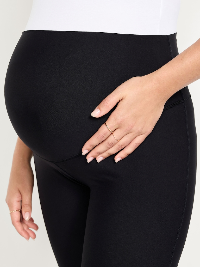 Maternity Full-Panel PowerSoft Flare Leggings