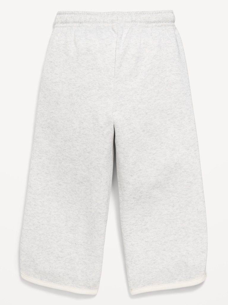 Dolphin-Hem Cropped Sweatpants for Toddler Girls