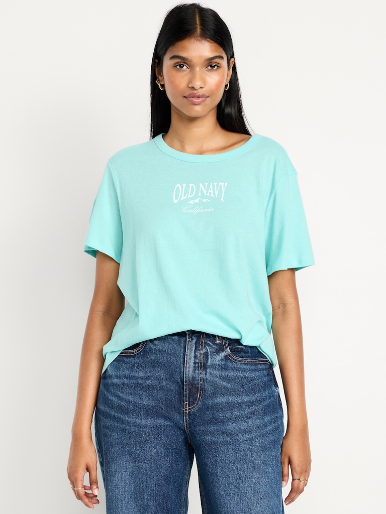 Crew-Neck Logo-Graphic T-Shirt