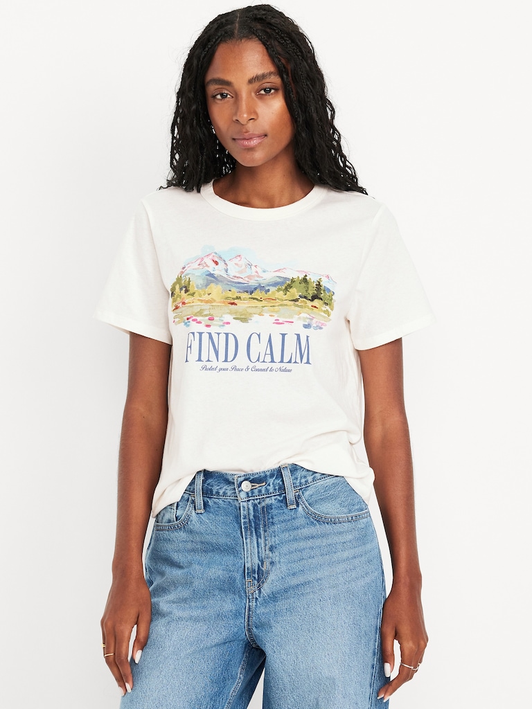 EveryWear Crew-Neck Graphic T-Shirt