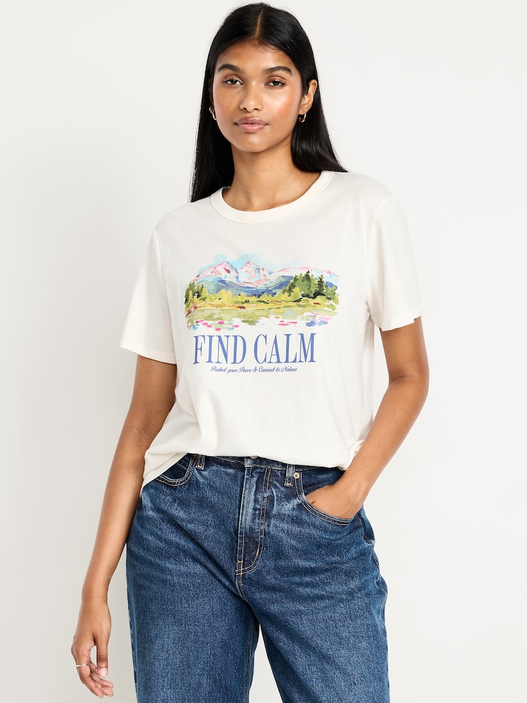 EveryWear Crew-Neck Graphic T-Shirt