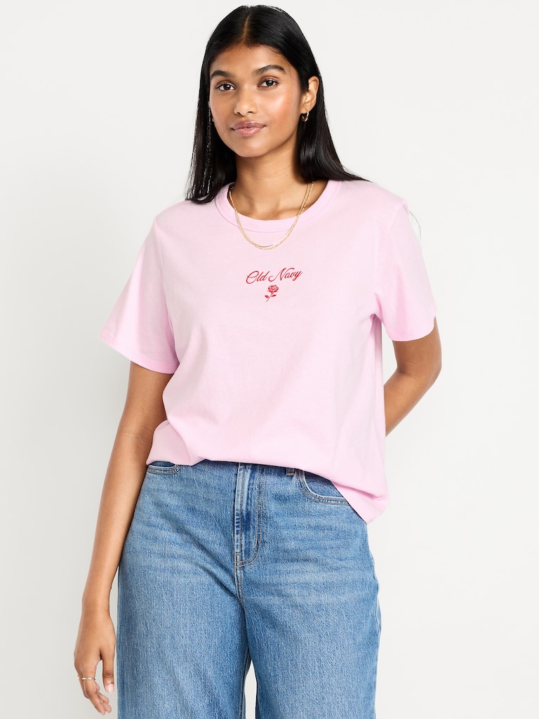 Crew-Neck Logo-Graphic T-Shirt