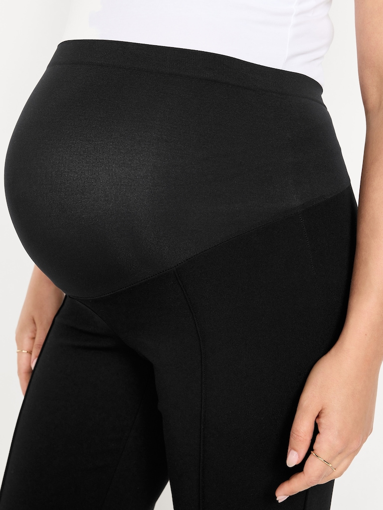 Maternity Full-Panel Stevie Straight Pants