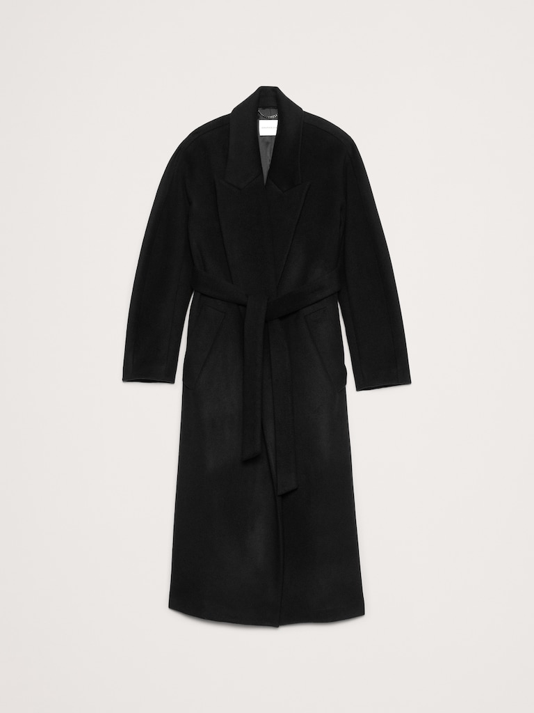 Italian Wool-Cashmere Wrap Coat
