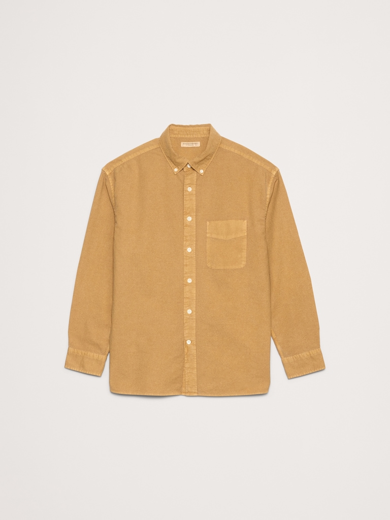 Relaxed-Fit Garment Dye Oxford Shirt