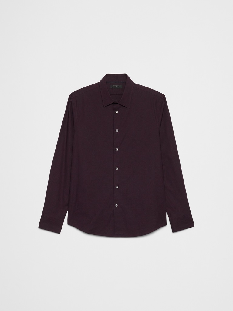 Slim-Fit Untucked Dress Shirt