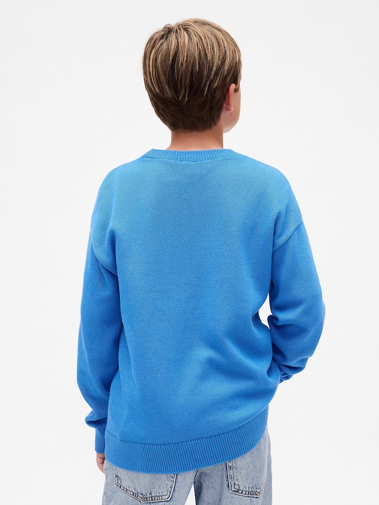 Kids Relaxed Crewneck Sweater