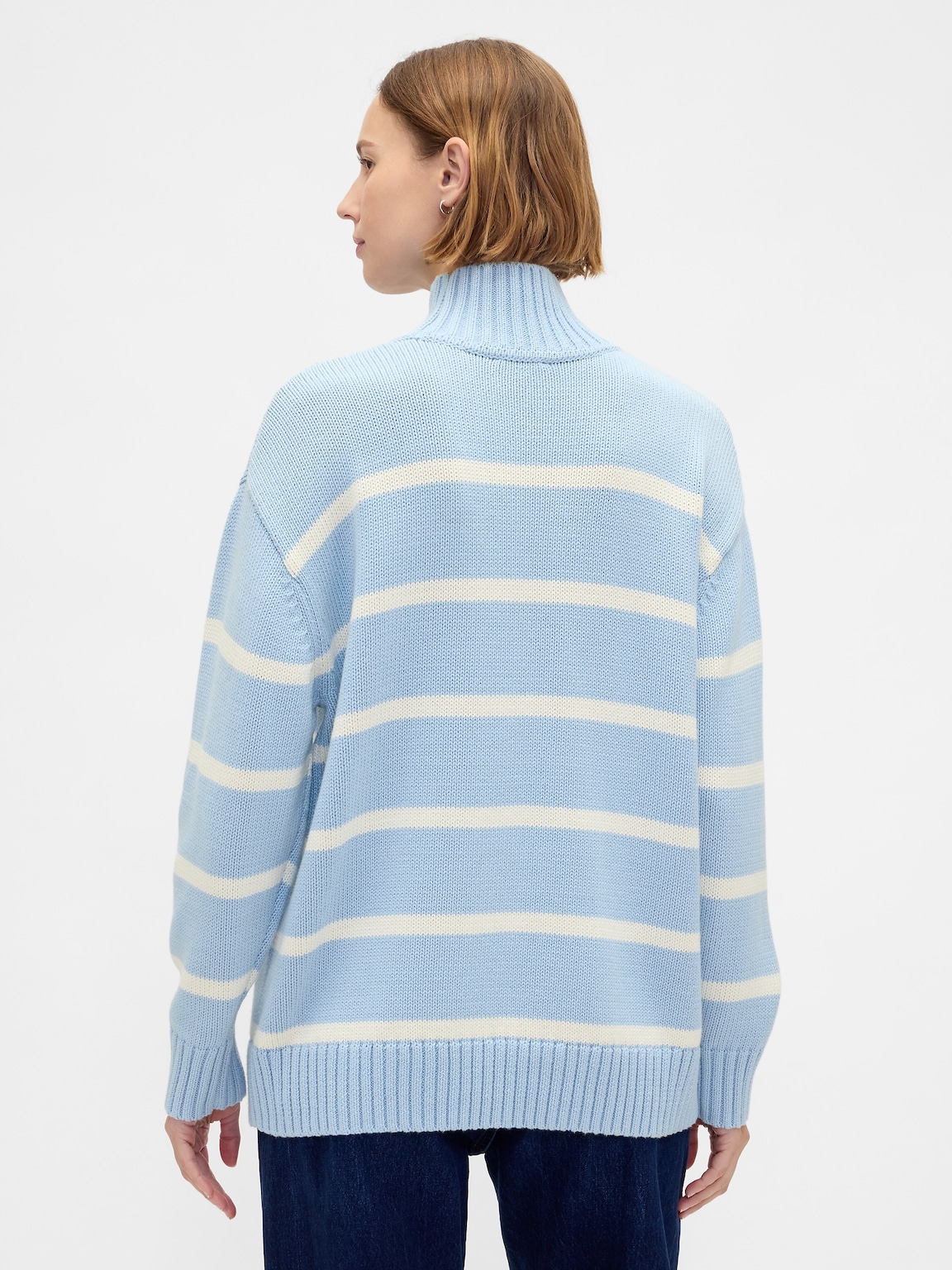 100% Cotton Oversized Mockneck Sweater