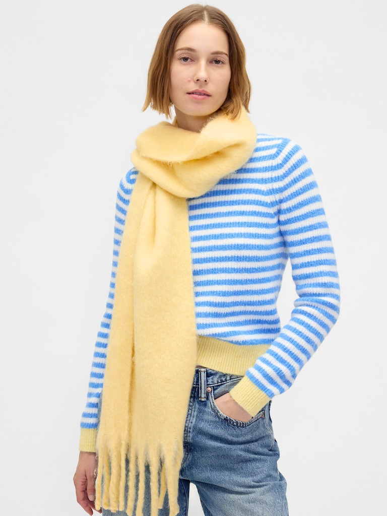 Brushed Fringe Scarf
