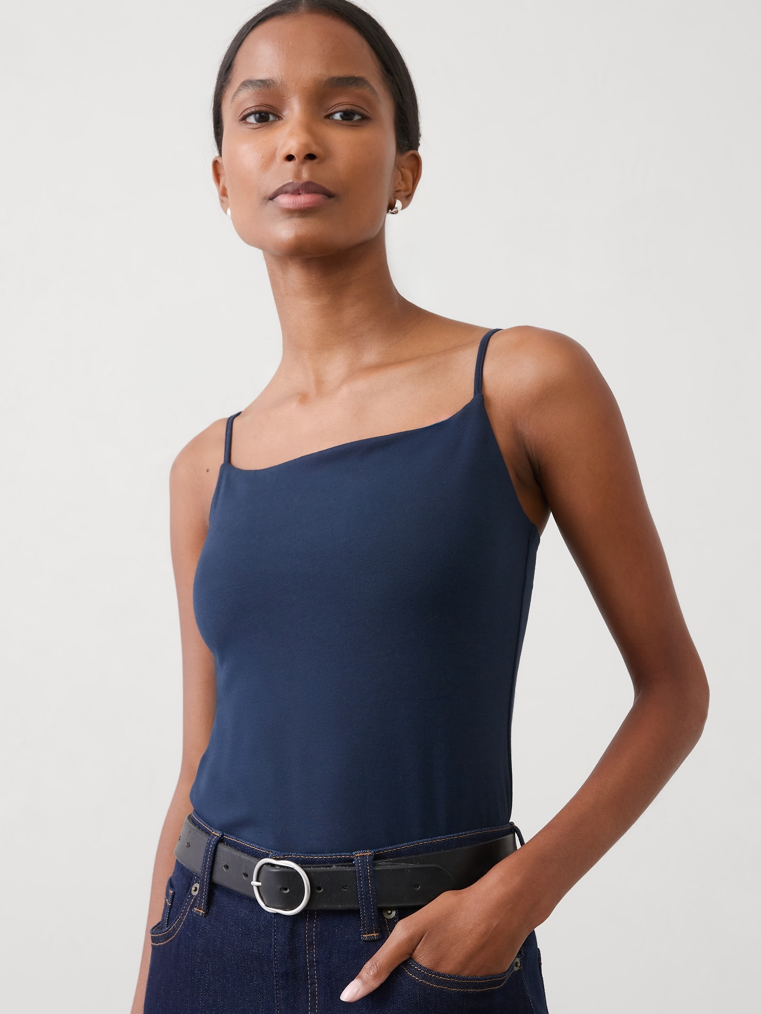 トップス Gala(plain) Sleeveless One-Shoulder Top | Gap Factory