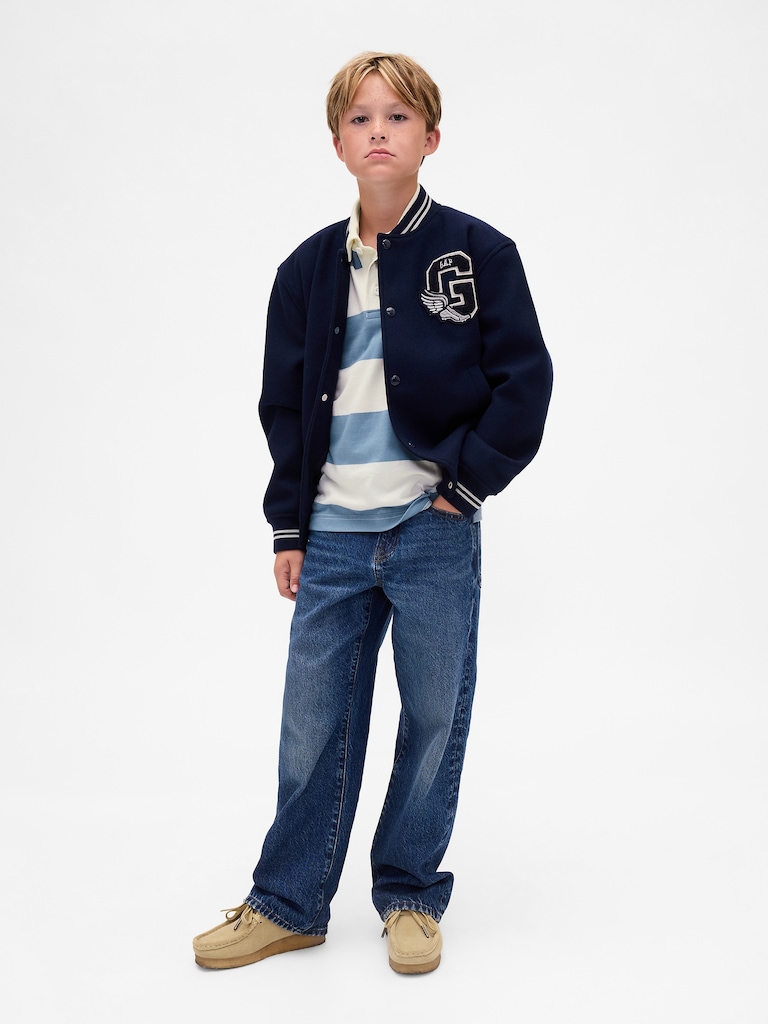 Kids Rugby Stripe Polo Shirt