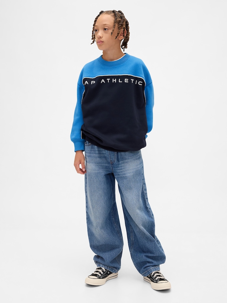 Kids VintageSoft Colorblock Logo Sweatshirt