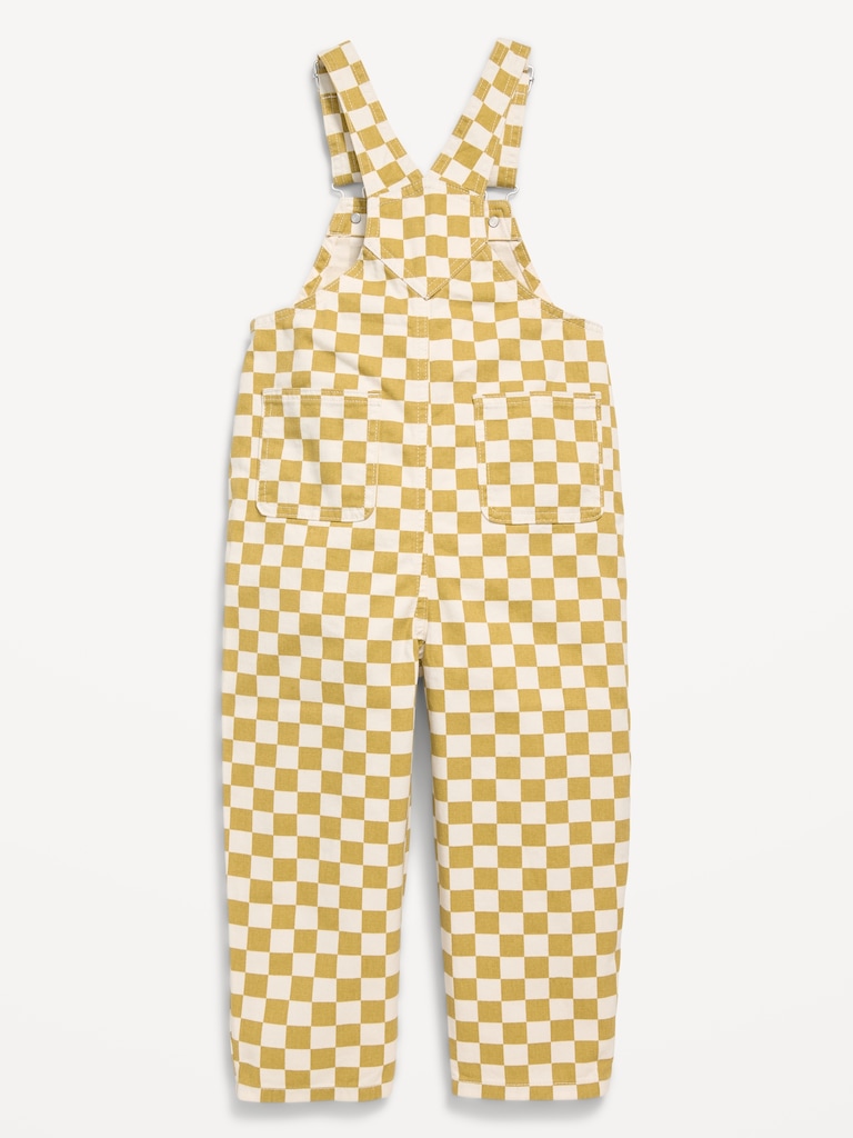 Printed Twill Overalls for Toddler Boys