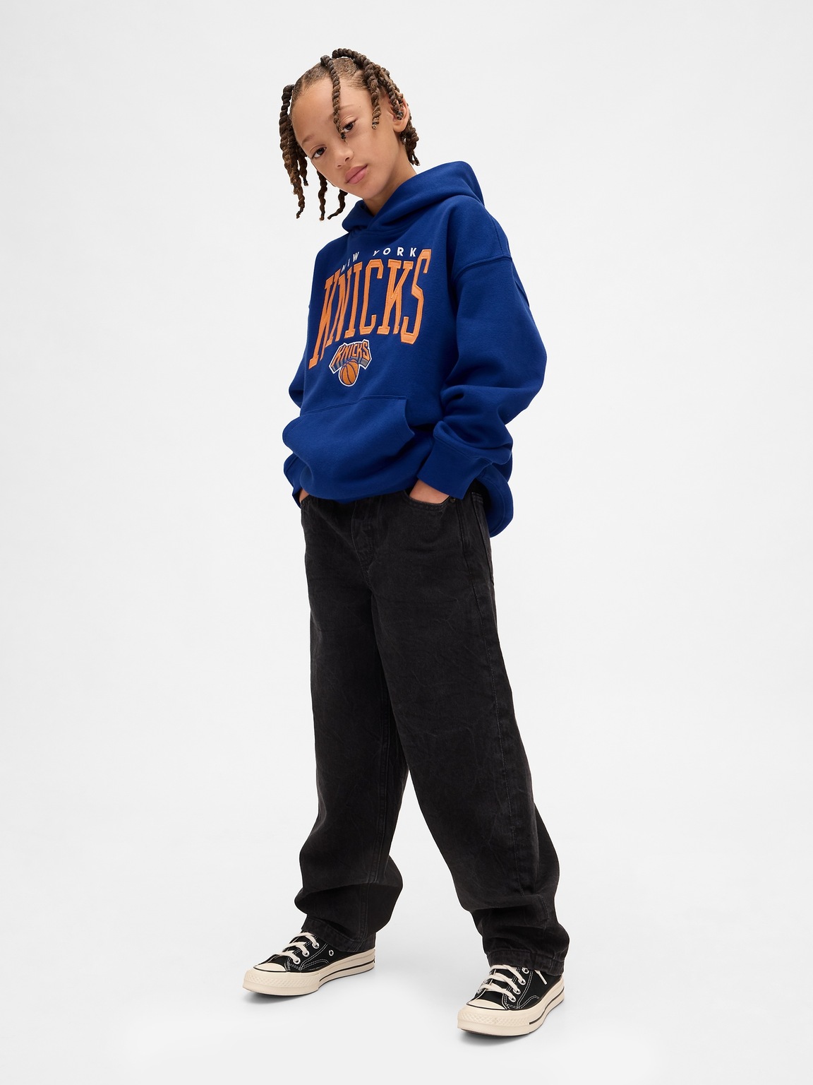 Kids NBA New York Knicks VintageSoft Relaxed Hoodie