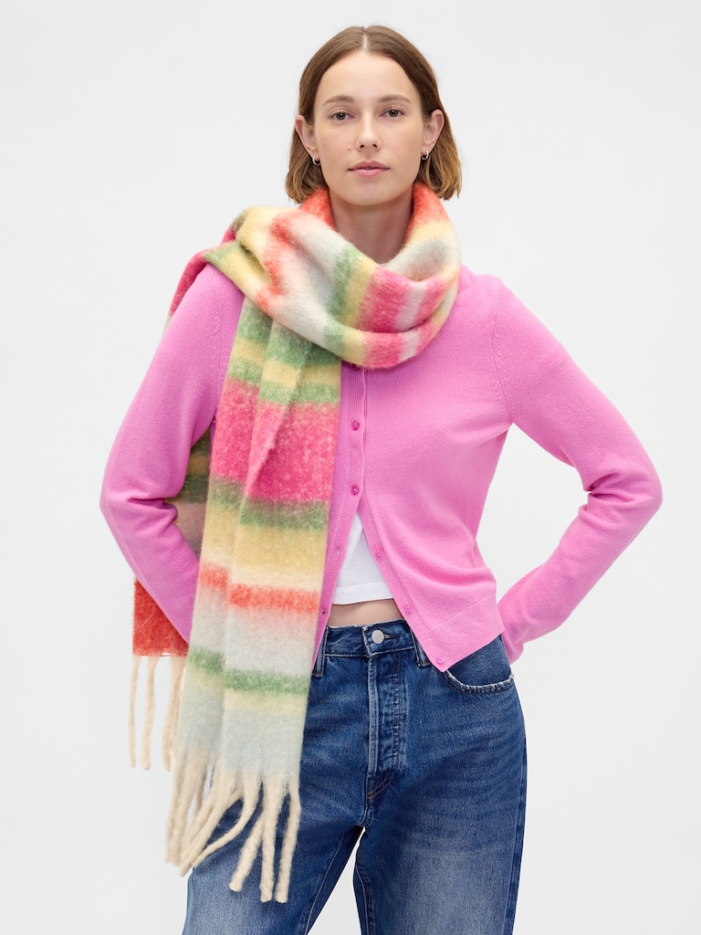 Brushed Fringe Scarf