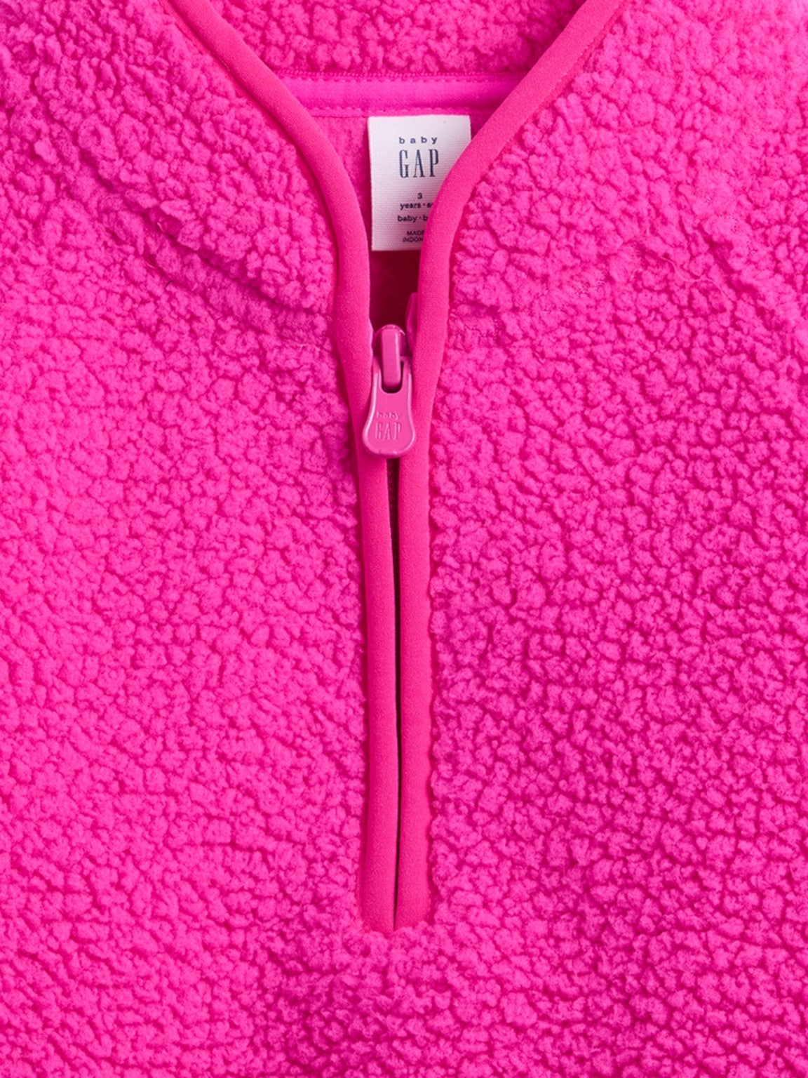 Baby & Toddler Sherpa Half-Zip Pullover