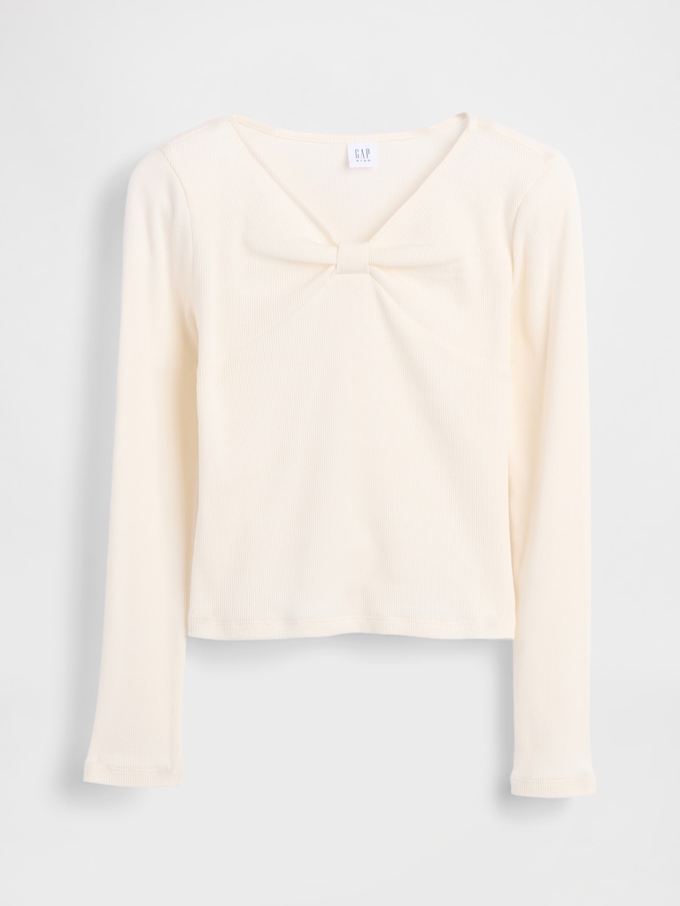 Kids Bow-Neck T-Shirt