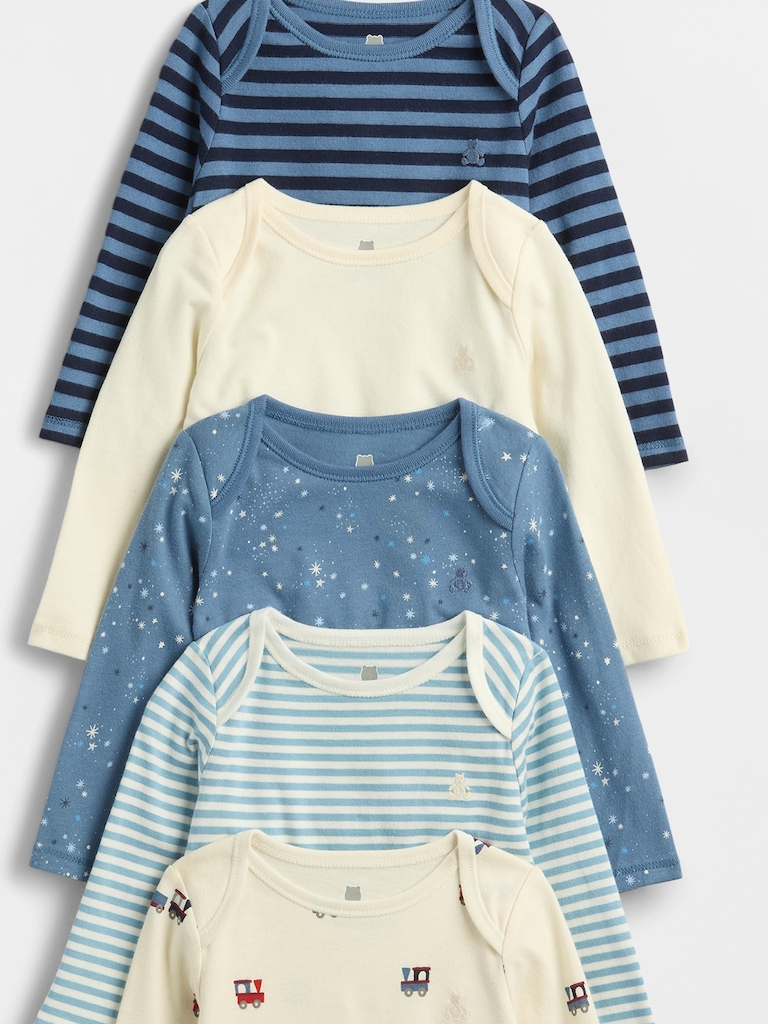 Baby First Favorites Organic Cotton Bodysuit (5-Pack)