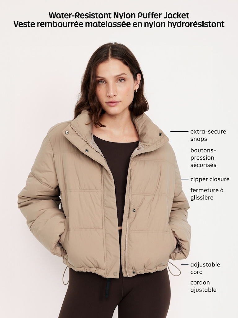 Water-Resistant Puffer Jacket