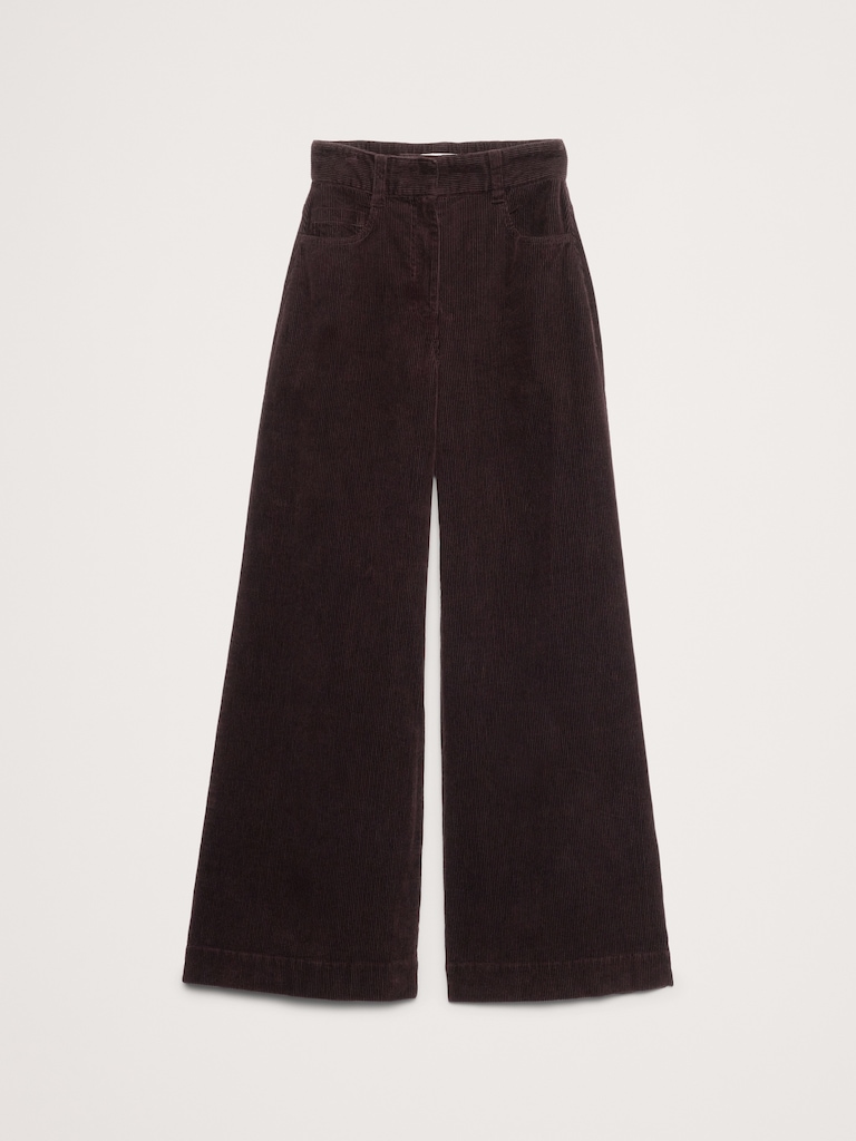 High-Rise Wide-Leg Corduroy Pant
