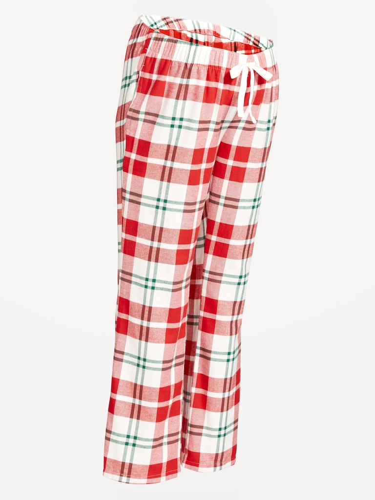 Maternity Plaid Flannel Pajama Pants