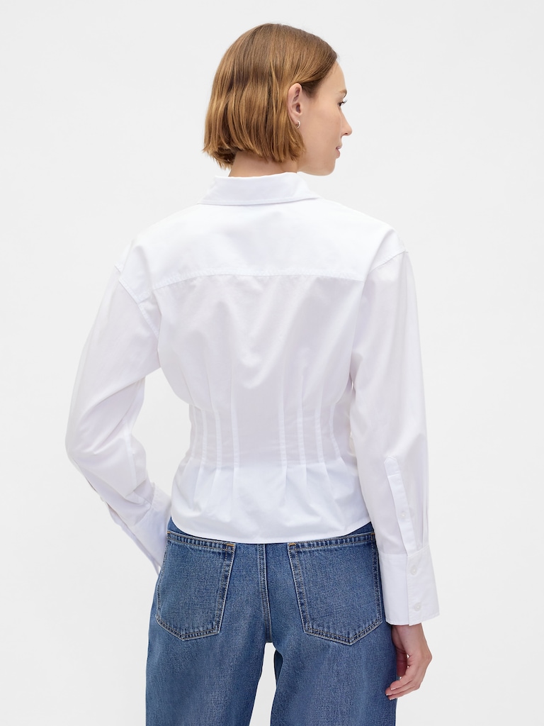 Organic Cotton Poplin Fitted Shirt