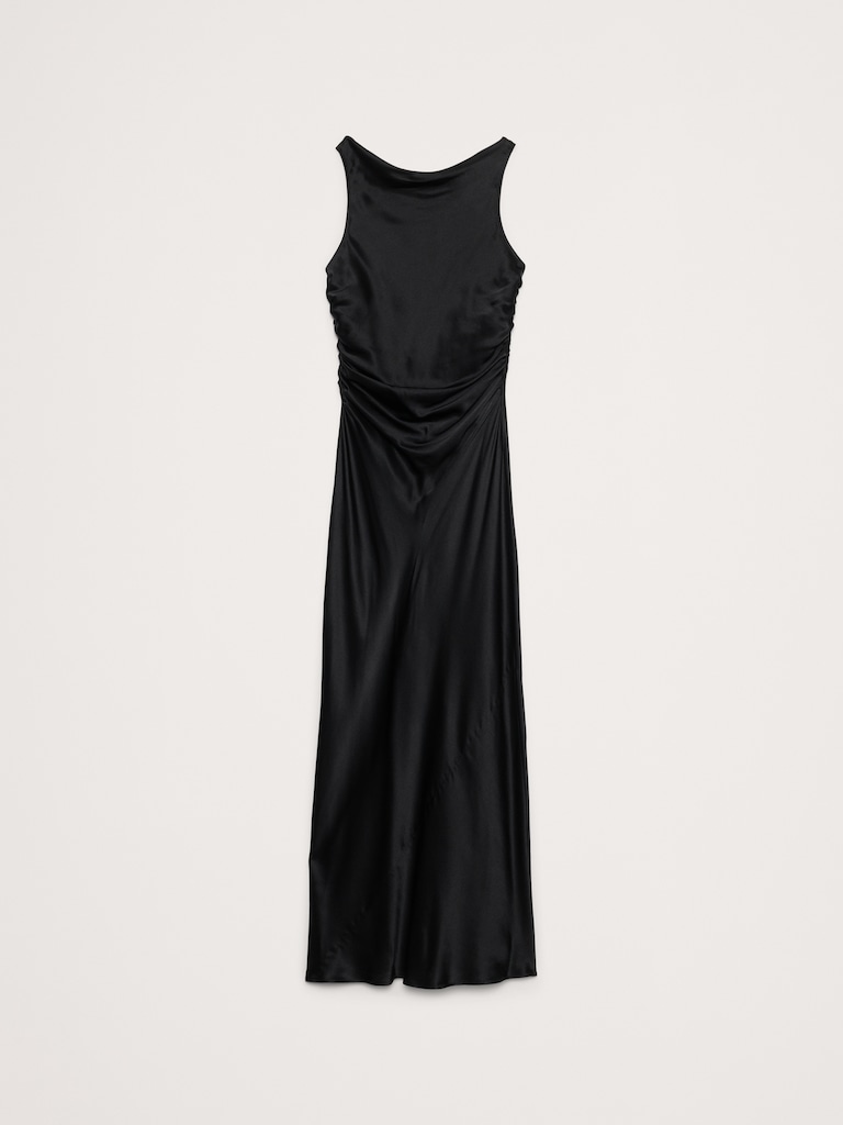 Silk Cowl-Neck Gown