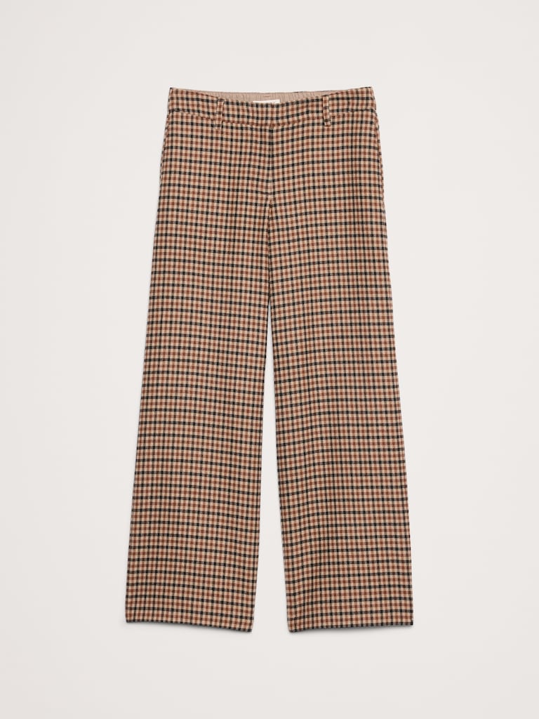 The Everyday Wide-Leg Pant in Flannel