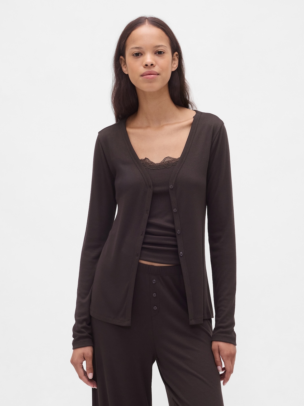 Mini Rib PJ Cardigan