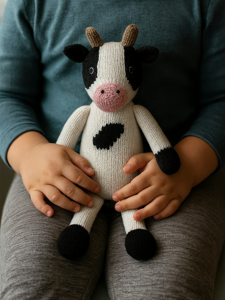 Cow Knit Toy