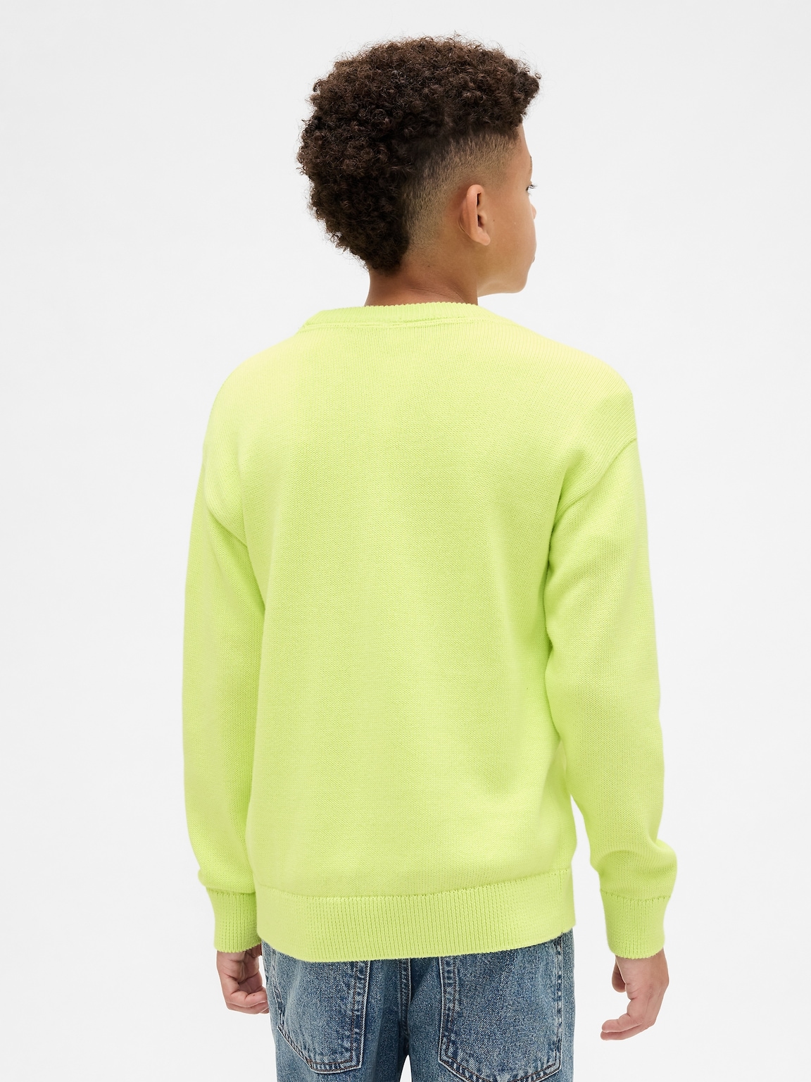 Kids Relaxed Crewneck Sweater