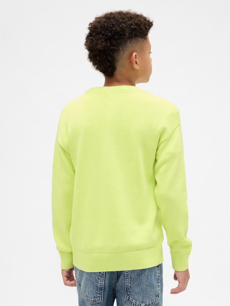 Kids Relaxed Crewneck Sweater