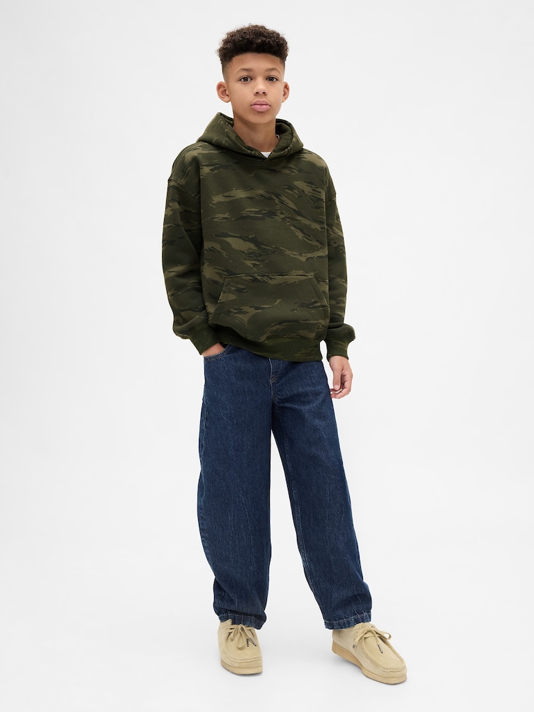 Kids Relaxed Camo Hoodie