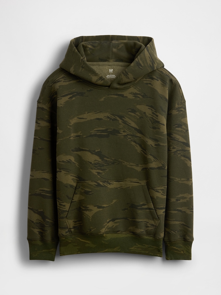 Kids Relaxed Camo Hoodie
