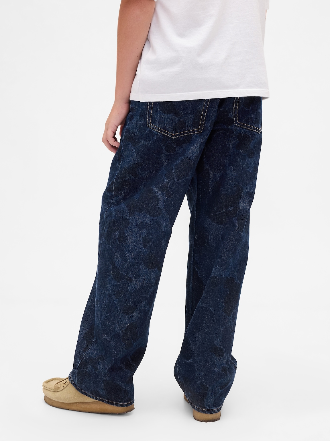 Kids Camo Easy Baggy Jeans