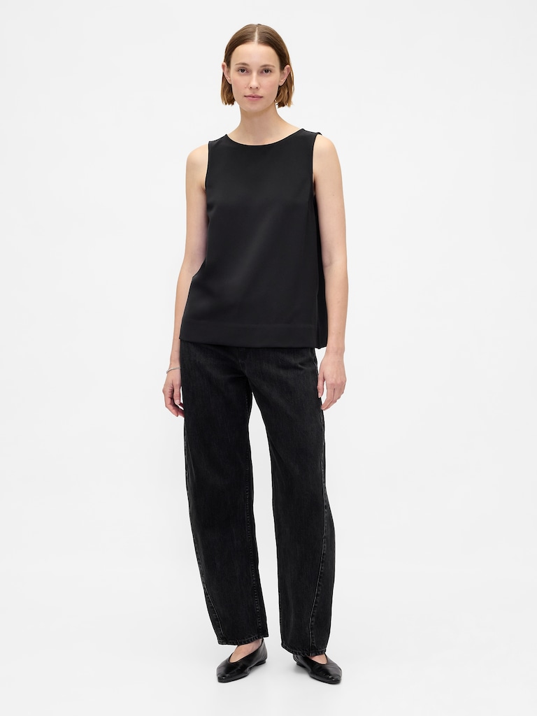 Boatneck Shell Tank Top