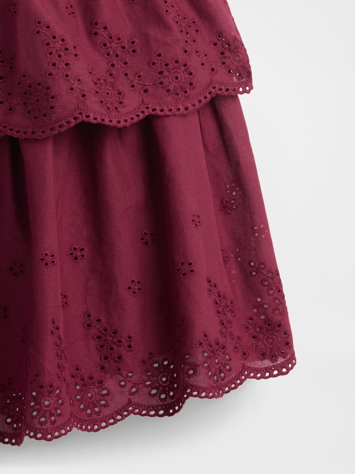 Kids Mixed Media Eyelet Dress