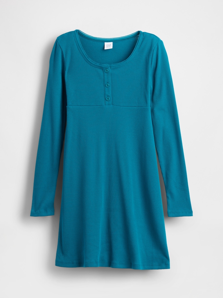 Kids Rib Henley Dress