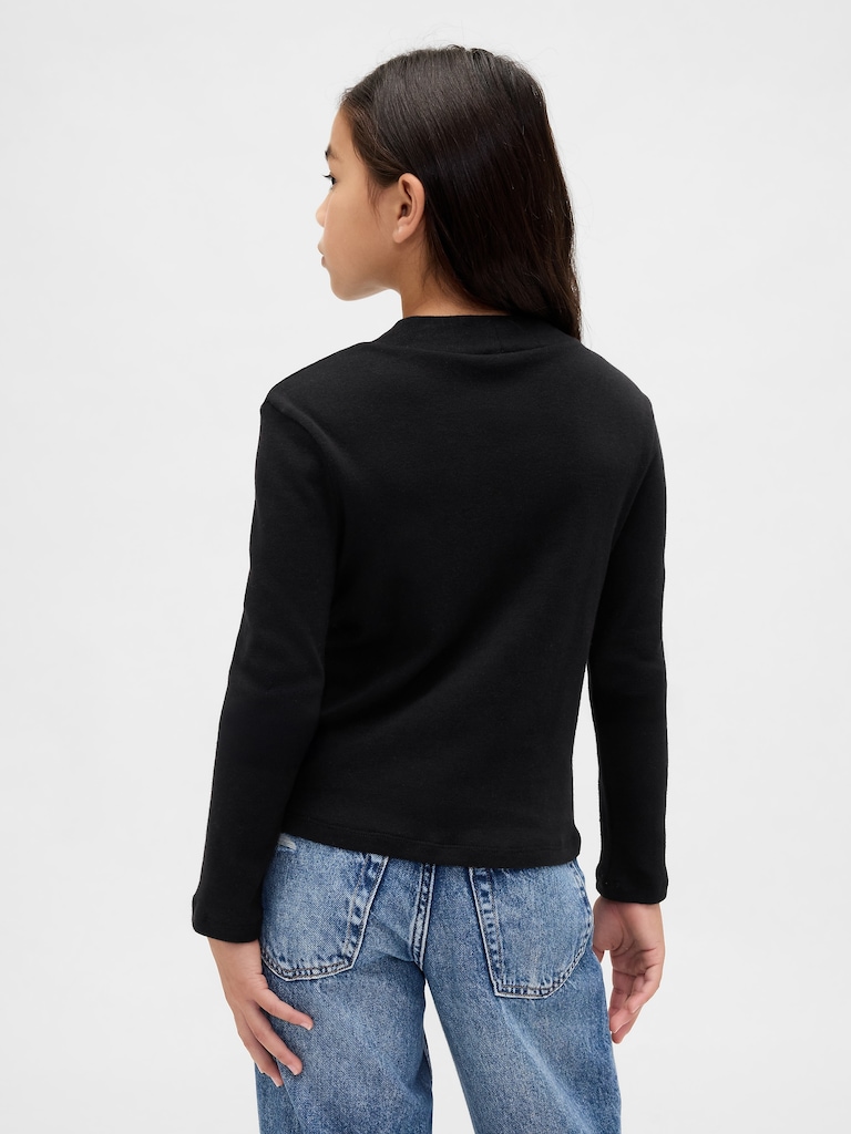 Kids Rib Mockneck T-Shirt