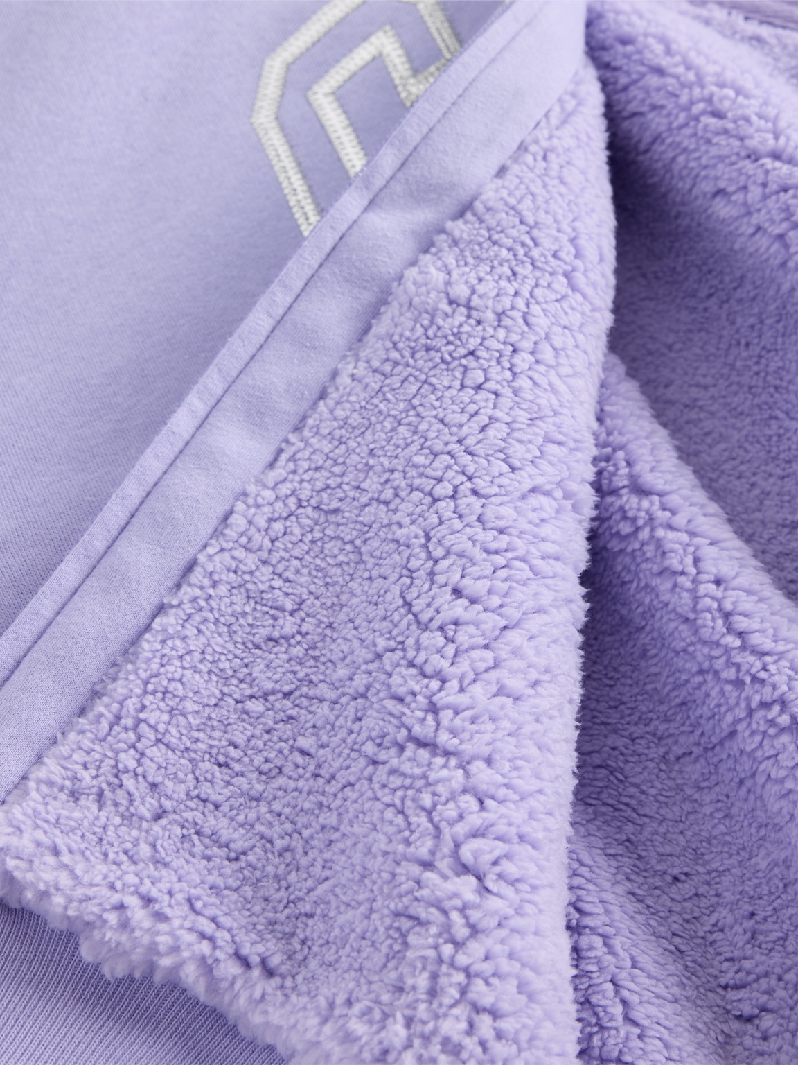 Kids Sherpa-Lined Graphic Logo Hoodie